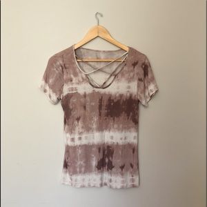 Tie-dyed casual tee